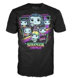 Stranger Things Black Men T-shirt - Size Medium